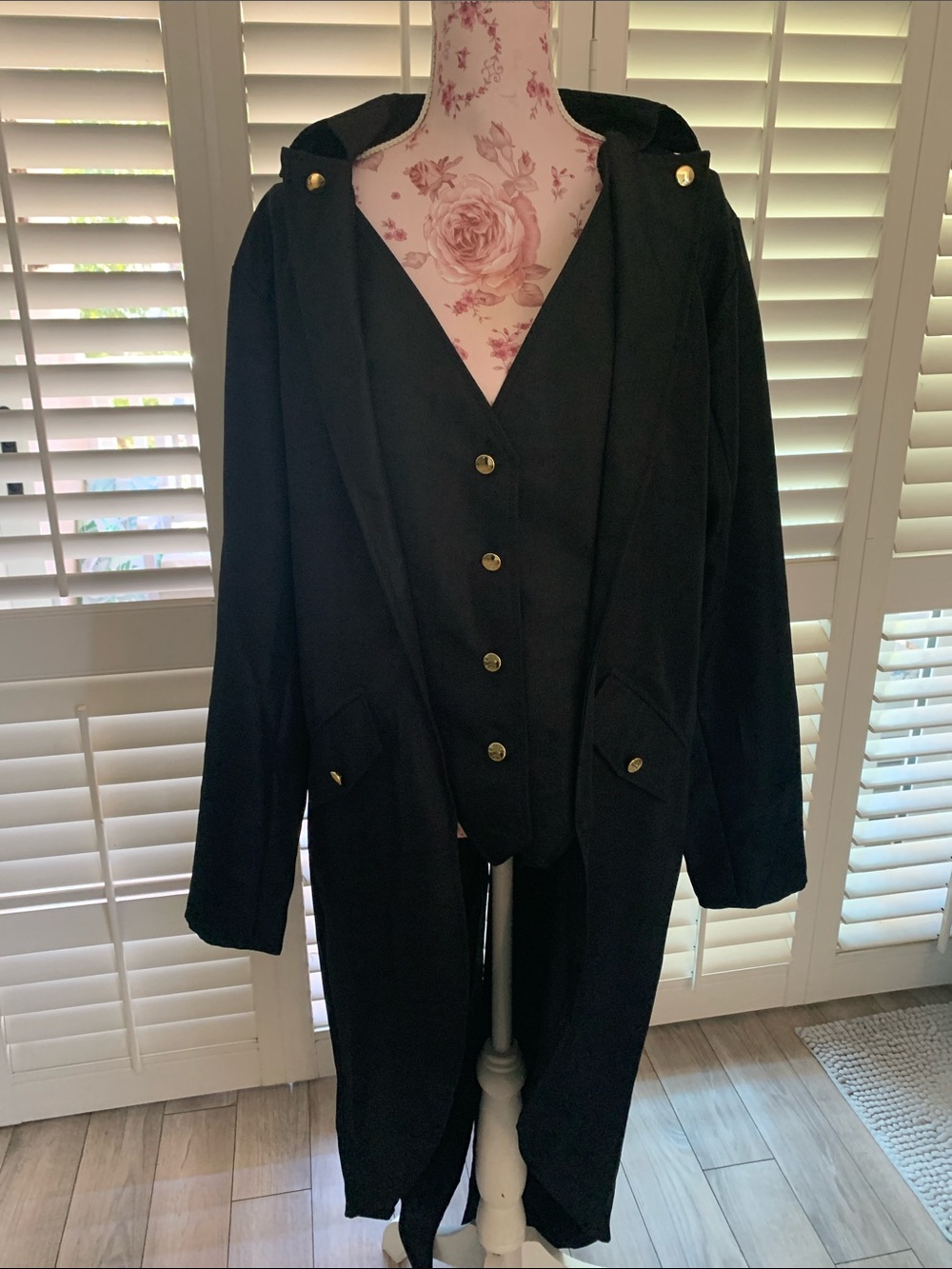 Men’s costume steampunk vintage tailcoat